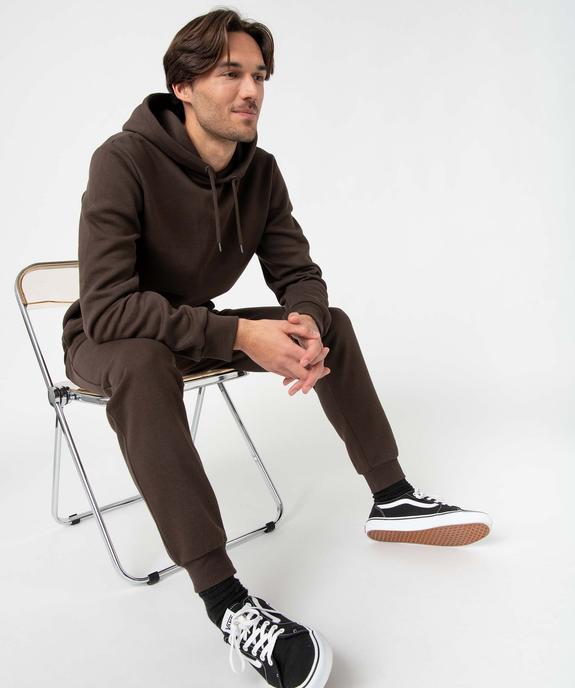 Pantalon de jogging molletonné homme vue5 - GEMO 4G HOMME - GEMO