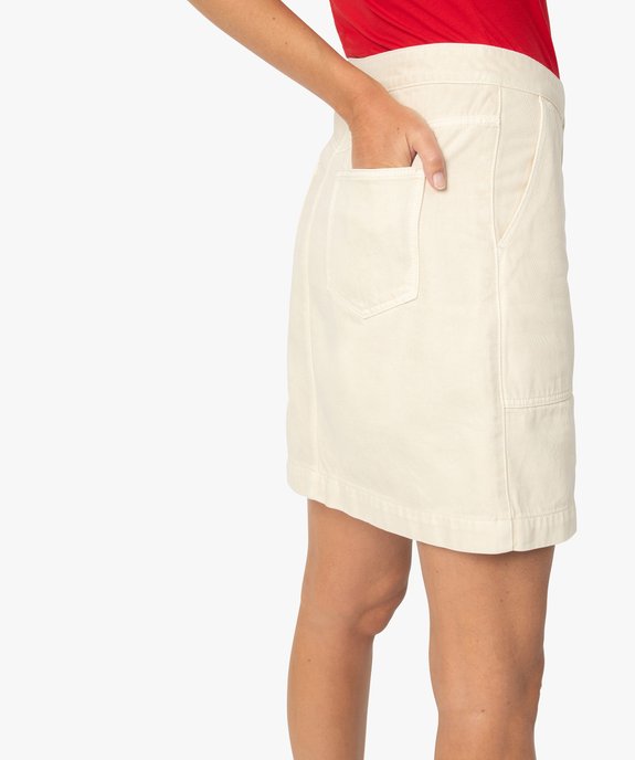 Jupe femme avec grandes poches plaquées vue2 - GEMO(FEMME PAP) - GEMO