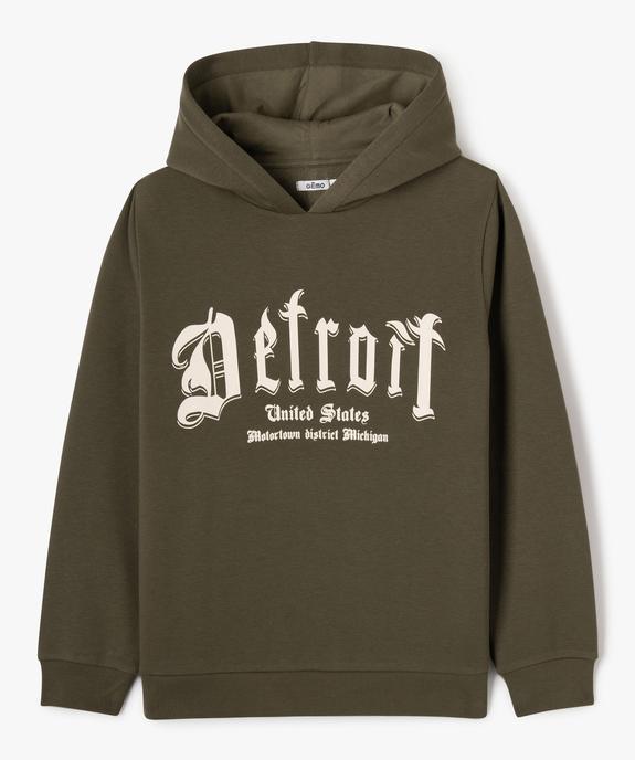 Sweat à capuche avec inscription garçon vue1 - GEMO (JUNIOR) - GEMO