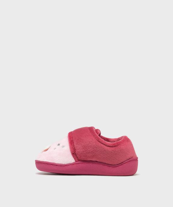 Chaussons à scratch licorne fille vue4 - GEMO (ENFANT) - GEMO