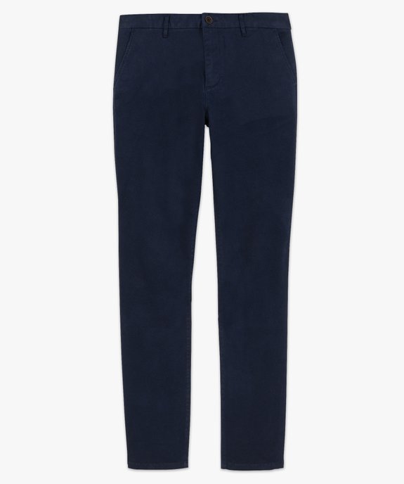 Pantalon homme chino stretch en maille piquée vue4 - GEMO (HOMME) - GEMO