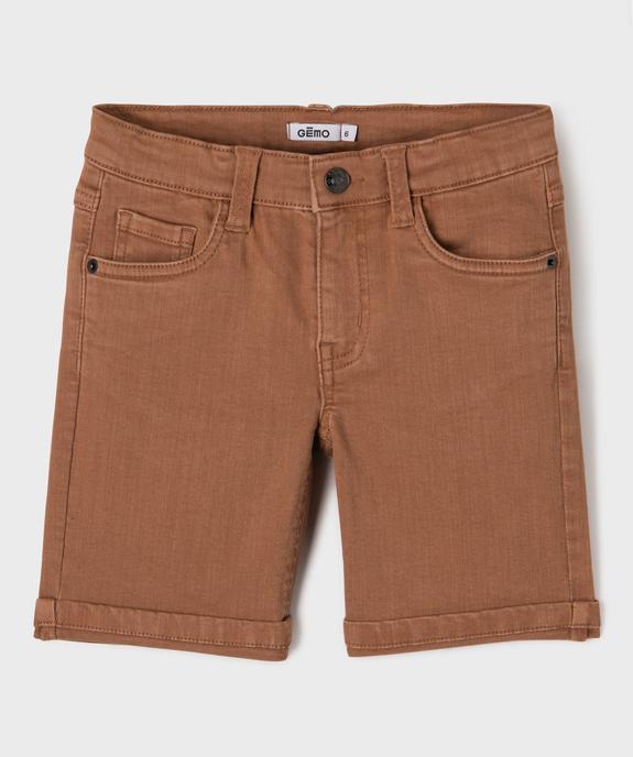 Bermuda regular taille ajustable garçon vue1 - GEMO (ENFANT) - GEMO