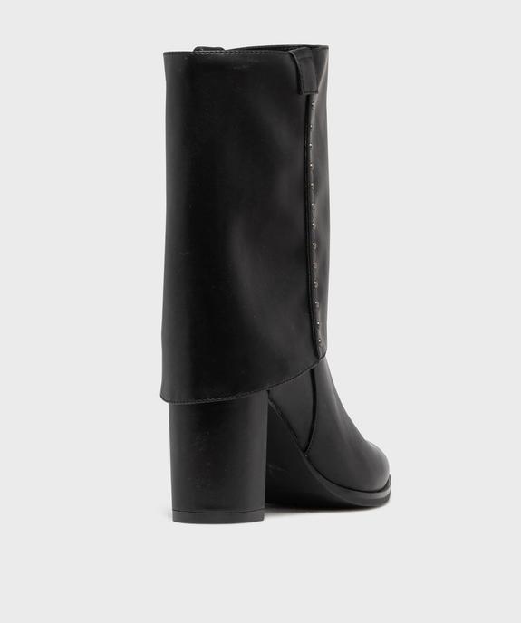 Bottines fourreau à revers amovible femme - Follow Me vue4 - FOLLOW ME - GEMO