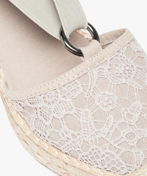 Espadrilles à talon compensé vue6 - GEMO(URBAIN) - GEMO