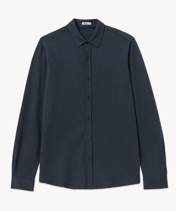 Chemise manches longues en coton extensible homme vue4 - GEMO (HOMME) - GEMO