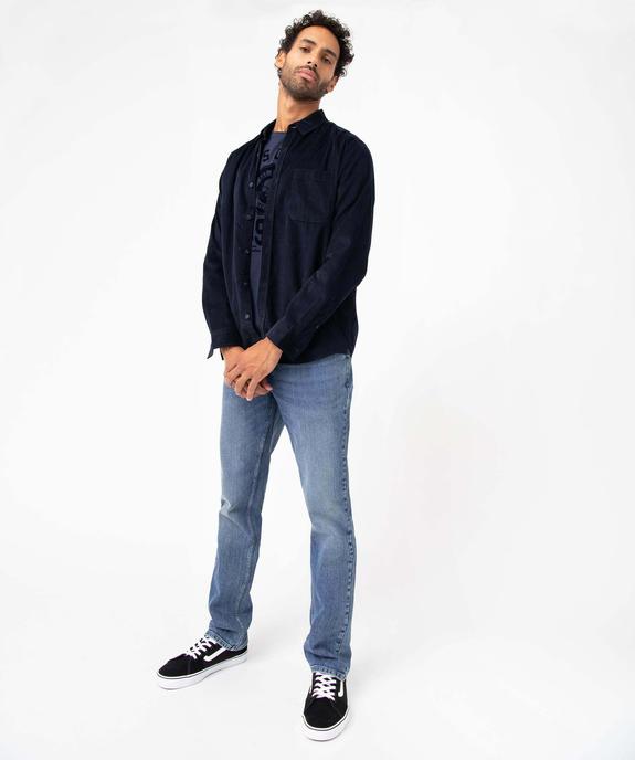 Jean coupe Regular coloris délavé homme vue6 - GEMO 4G HOMME - GEMO