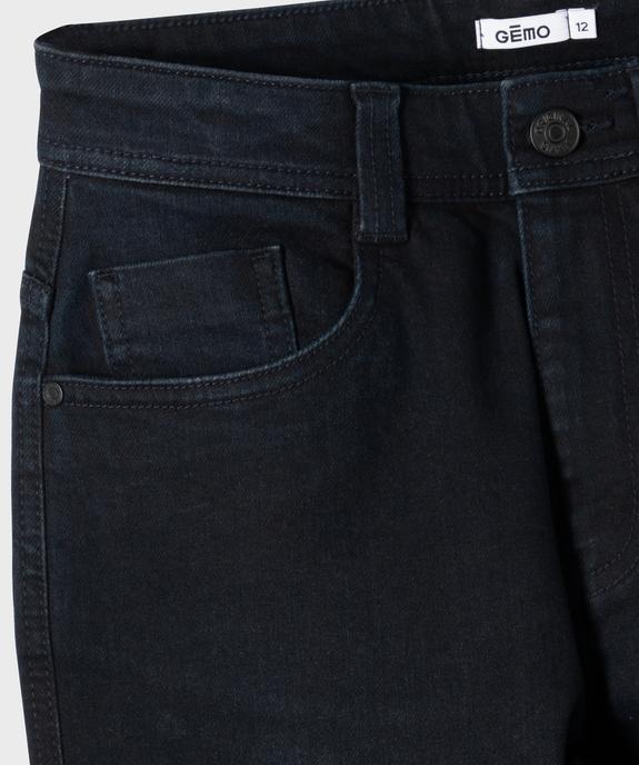Jean loose en coton stretch garçon vue2 - GEMO (JUNIOR) - GEMO