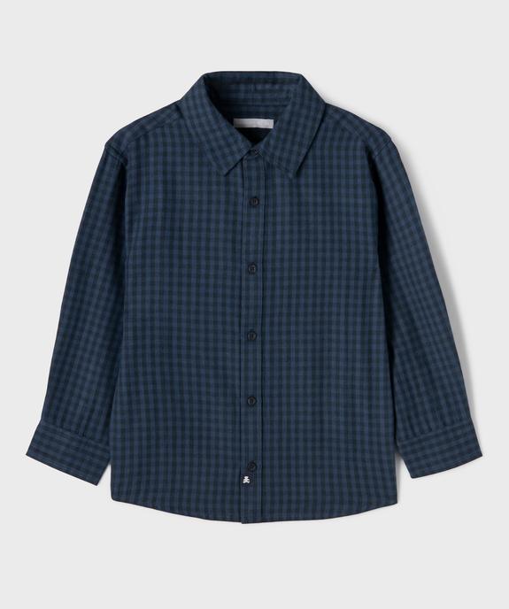 Chemise manches longues à carreaux garçon - LuluCastagnette vue1 - LULUCASTAGNETTE - GEMO