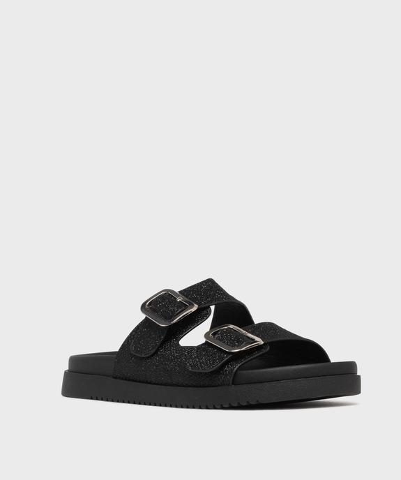 Mules à larges brides ont toile femme - 5 Miles vue2 - 5 MILES - GEMO