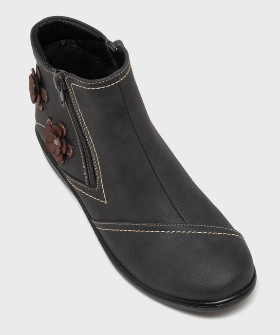 Boots confort à talon compensé avec motifs fleurs femme vue5 - G'FLEX - GEMO