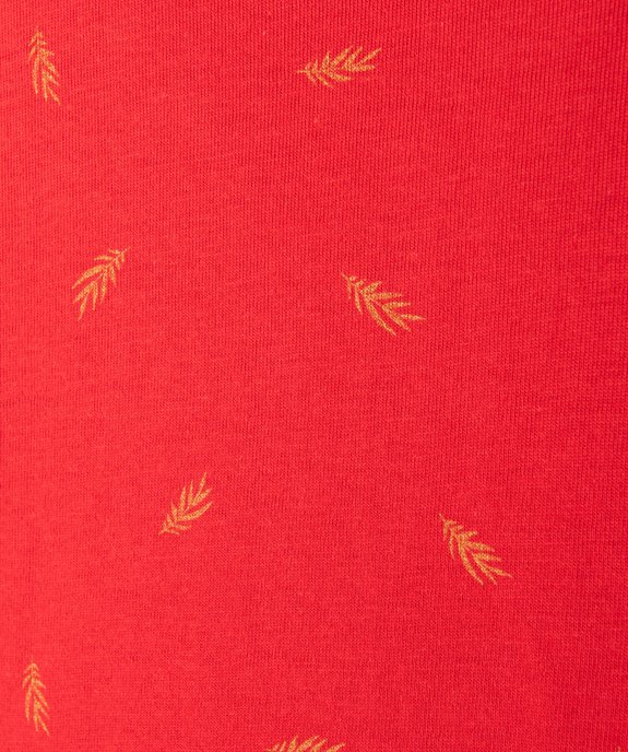 Tee-shirt fille à manches courtes et petits motifs dorés vue2 - GEMO (ENFANT) - GEMO