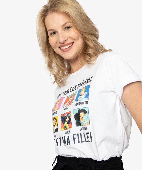Tee-shirt femme Disney vue1 - DISNEY PRINCESS - GEMO