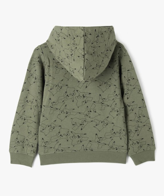 Sweat à capuche à motifs Pikachu garçon - Pokemon vue3 - POKEMON - GEMO