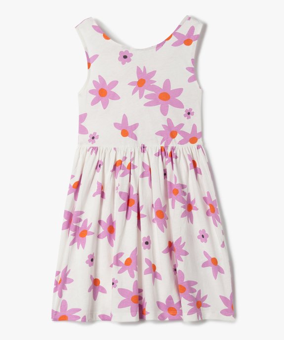 Robe fille imprimée avec bretelles croisées dans le dos vue1 - GEMO (ENFANT) - GEMO