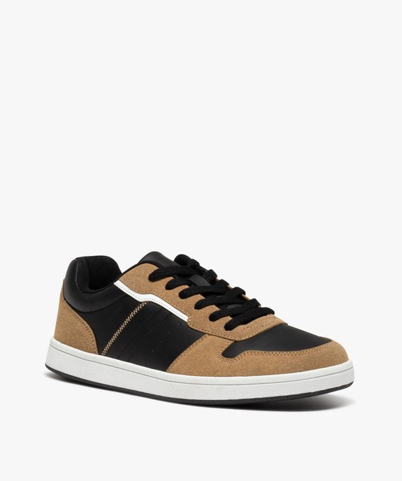 Baskets homme skateshoes bicolores à lacets vue2 - 5 MILES GEMO FOR GOOD - GEMO