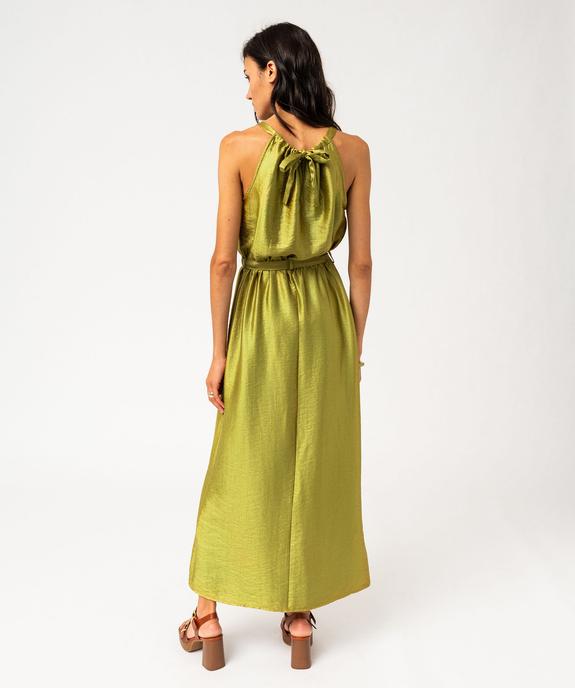 Robe longue satinée sans manches femme - GEMO(FEMME PAP) Robe longue satinée sans manches femme vue3 - GEMO(FEMME PAP) - GEMO