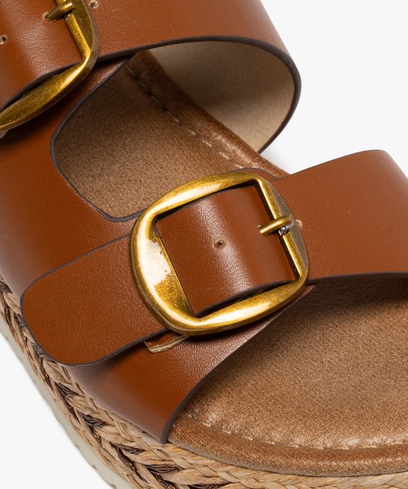 Sandales mules avec semelle plateforme en corde femme - Valentina Baldano vue7 - VALENTINA BALDA - GEMO