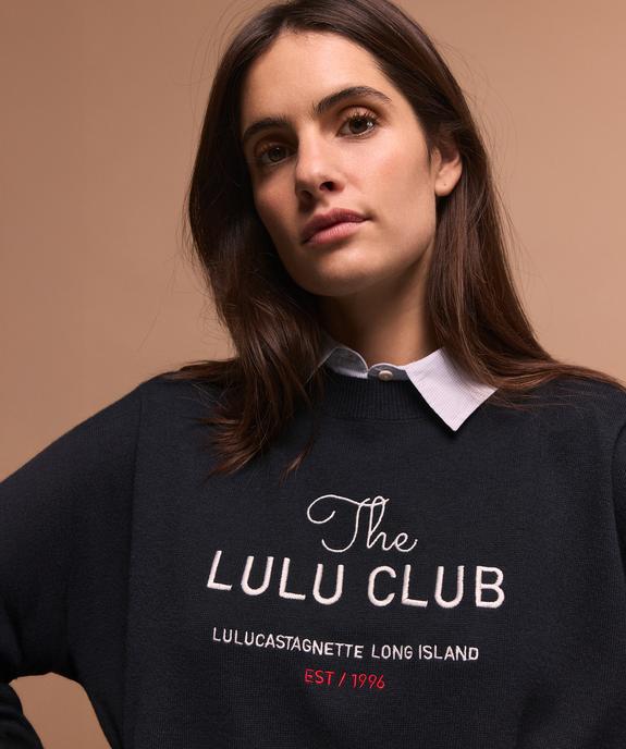 Pull effet 2-en-1 avec détails chemise femme - LuluCastagnette vue6 - LULUCASTAGNETTE - GEMO