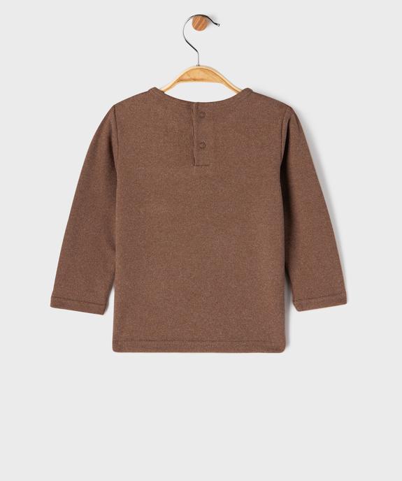 Tee-shirt chaud à manches longues bébé garçon vue4 - GEMO(BEBE DEBT) - GEMO