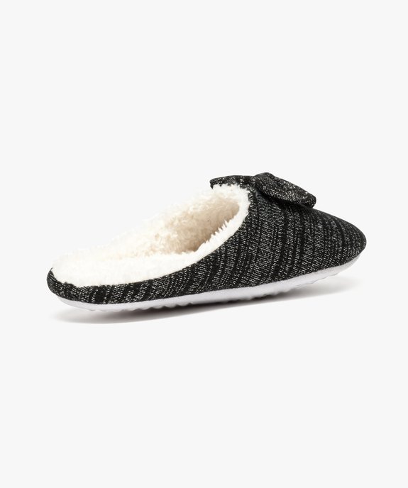 Chaussons mules en maille intérieur chaud vue4 - GEMO(HOMWR FEM) - GEMO