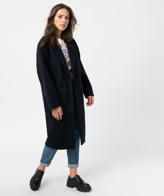Manteau femme aspect drap de laine vue1 - GEMO(FEMME PAP) - GEMO