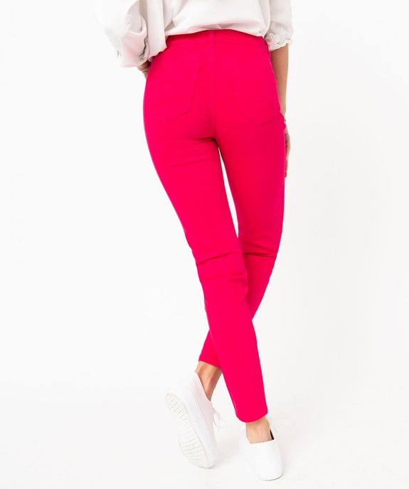 Pantalon coupe Slim taille normale femme vue4 - GEMO 4G FEMME - GEMO