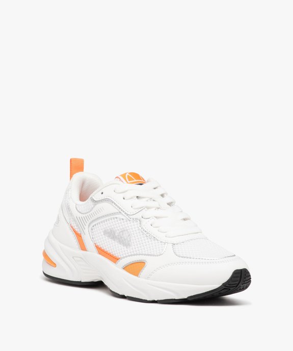 Baskets femme bicolores en mesh style running - Ellesse vue2 - ELLESSE - GEMO