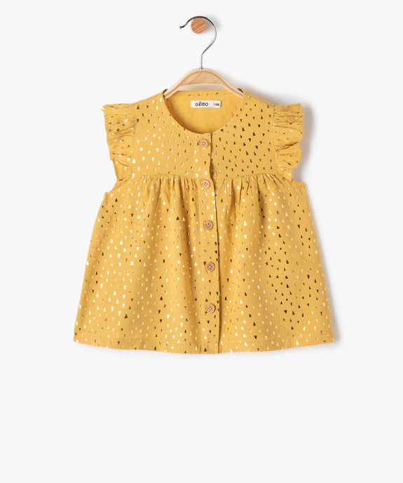 Blouse bébé fille sans manches à motifs vue1 - GEMO(BEBE DEBT) - GEMO