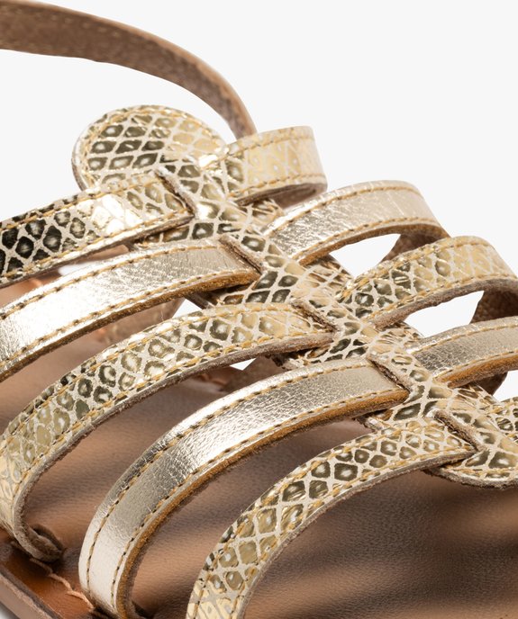 Sandales multibrides en cuir femme vue6 - TANEO GEMO FOR GOOD - GEMO