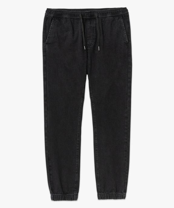 Pantalon jogger slim en jean homme vue4 - GEMO (HOMME) - GEMO