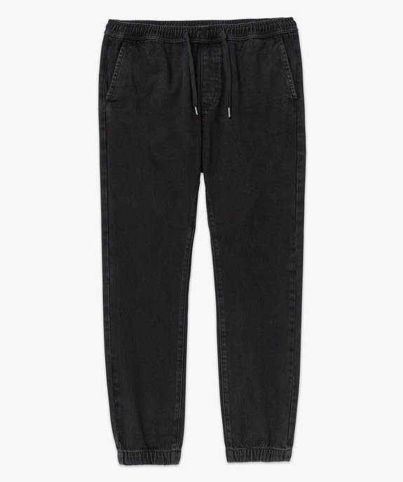Pantalon jogger slim en jean homme vue4 - GEMO (HOMME) - GEMO
