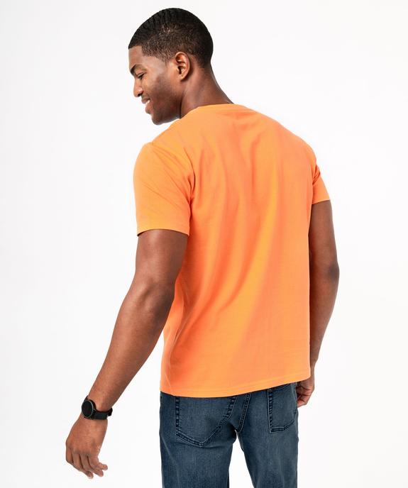 Tee-shirt à manches courtes et col rond homme vue3 - GEMO 4G HOMME - GEMO