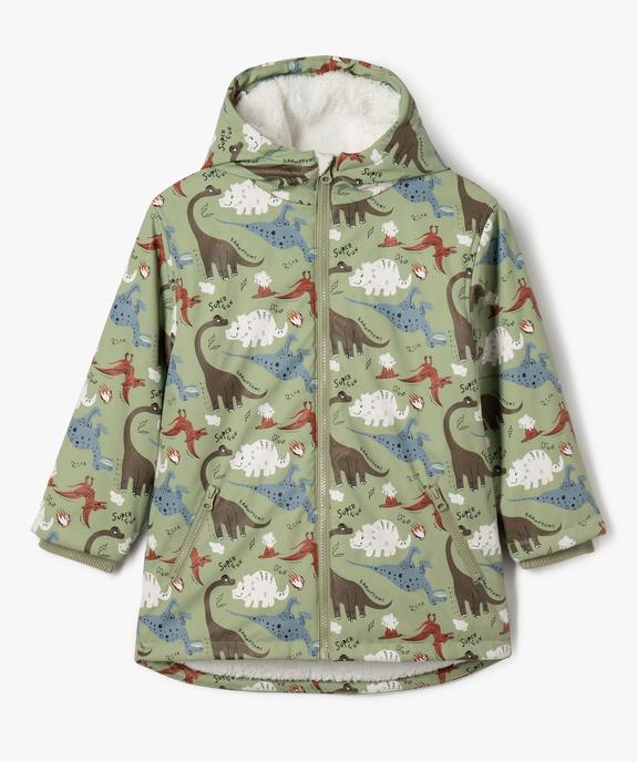 Manteau à capuche imperméable doublé peluche garçon vue2 - GEMO 4G GARCON - GEMO