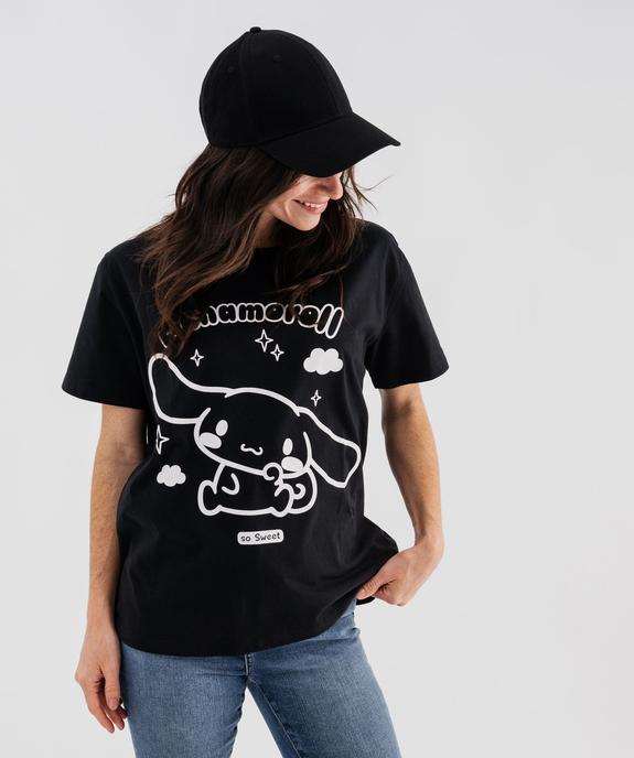 Tee-shirt manches courtes avec motif XXL femme - Cinnamoroll vue1 - HELLO KITTY - GEMO