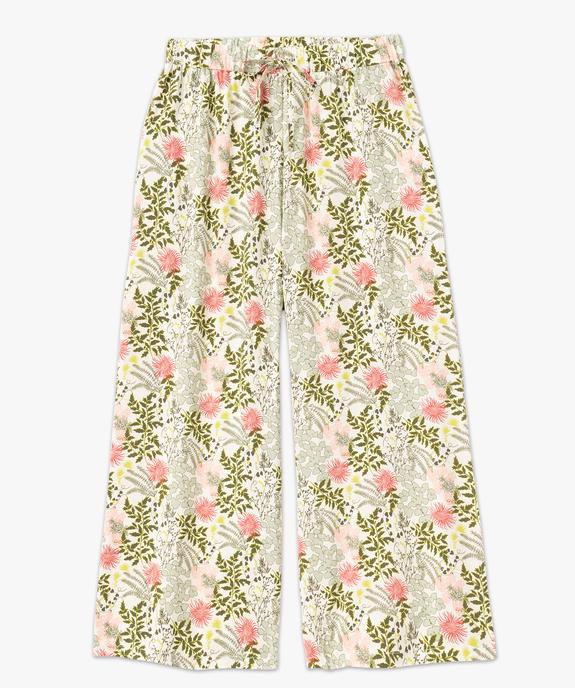 Pantalon de pyjama fluide imprimé femme vue4 - GEMO 4G FEMME - GEMO