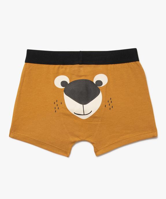 Boxer en coton stretch motif animaux (lot de 2) garçon vue2 - GEMO 4G GARCON - GEMO