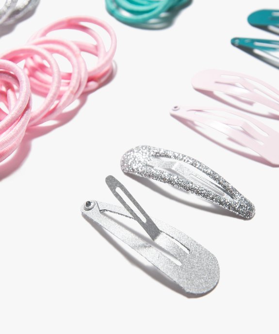 Accessoires cheveux pailletés fille (26 pièces) vue2 - GEMO (ENFANT) - GEMO