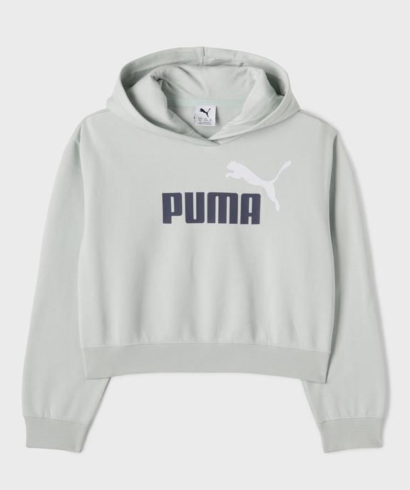 Sweat à capuche coupe courte avec logo poitrine fille - Puma vue1 - PUMA - GEMO