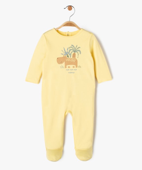 Pyjama dors-bien avec motif exotique bébé garçon vue1 - GEMO 4G BEBE - GEMO