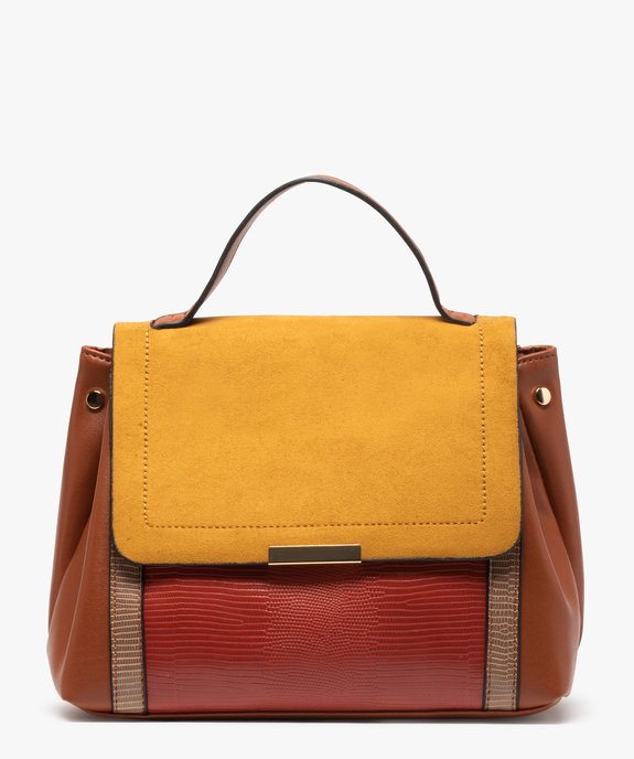 Sac à main femme multimatière avec bandoulière amovible vue1 - GEMO (ACCESS) - GEMO