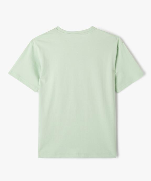 Tee-shirt à manches courtes coupe oversize inscription skate garçon vue3 - GEMO 4G GARCON - GEMO