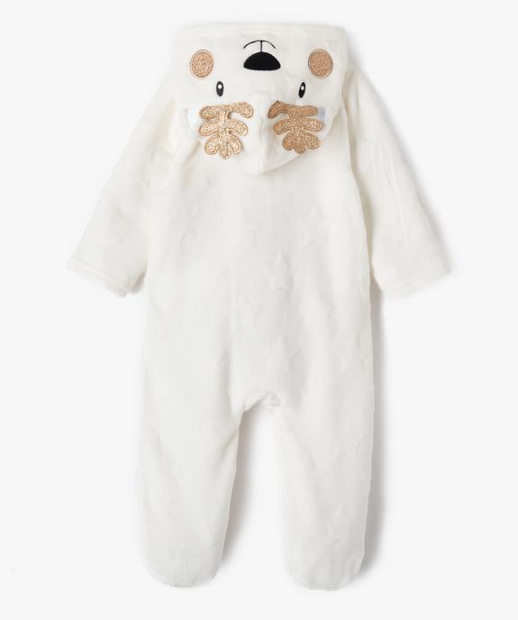 Surpyjama chaud et doux à capuche motif animal idéal Noël bébé vue5 - GEMO(BEBE DEBT) - GEMO