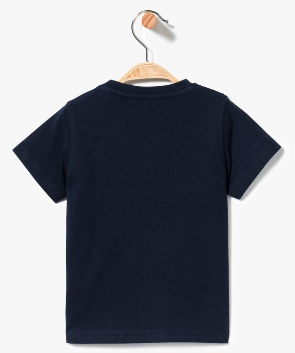 Tee-shirt uni à manches courtes vue2 - GEMO(BEBE DEBT) - GEMO