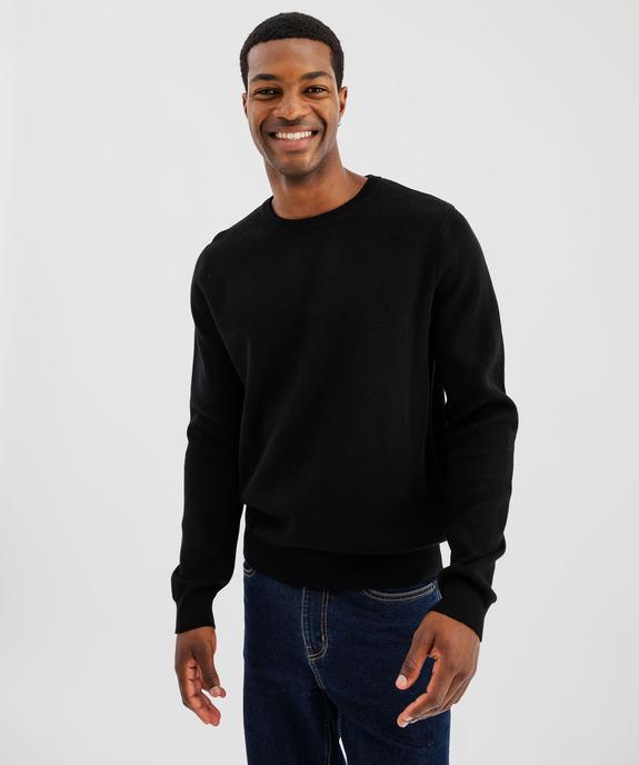 Pull en coton à col rond homme vue1 - GEMO (HOMME) - GEMO