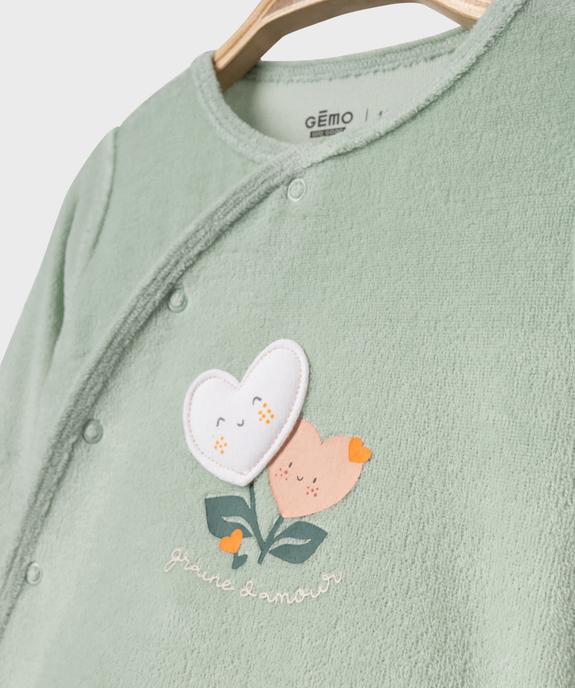 Pyjama en velours 2 pièces bébé  vue3 - GEMO 4G BEBE - GEMO