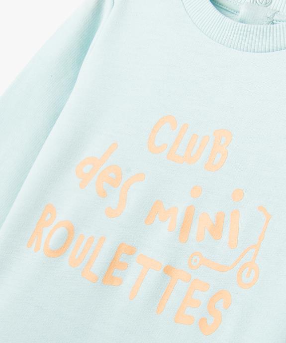 Sweat léger à message bébé garçon vue2 - GEMO 4G BEBE - GEMO