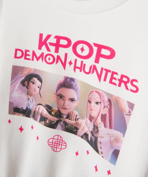 Sweat en molleton imprimé fille - KPop Demon Hunters vue2 - KPOP DEMON HUNTERS - GEMO