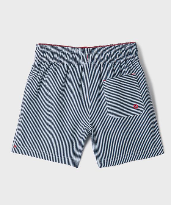 Short de surf à rayures garçon - LuluCastagnette vue3 - LULU CASTAGNETTE GEMO FOR GOOD - GEMO