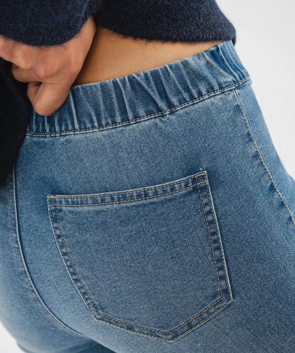 Jean slim avec taille élastique femme vue2 - GEMO(FEMME PAP) - GEMO