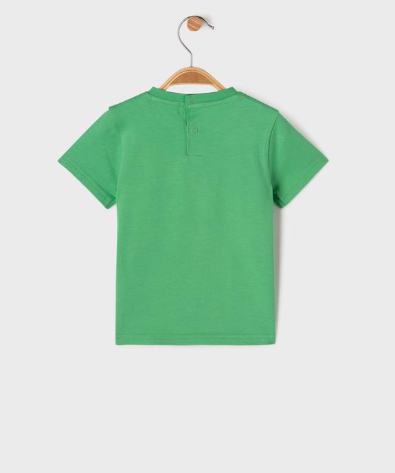 Tee-shirt manches courtes avec motif humoristique bébé garçon vue3 - GEMO 4G BEBE - GEMO